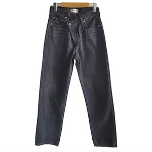 Agolde Black Wash Criss-Cross Jeans Size 24